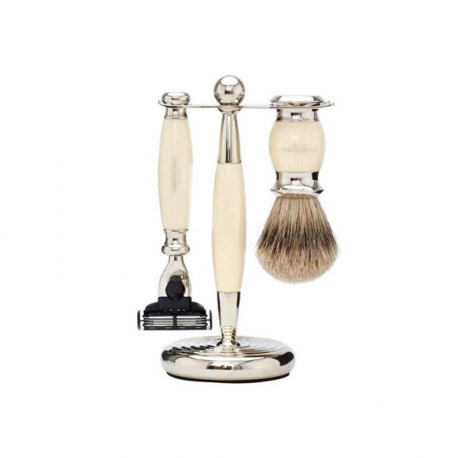 Zestaw do golenia Truefitt & Hill Edwardian Collection Mach 3 Ivory
