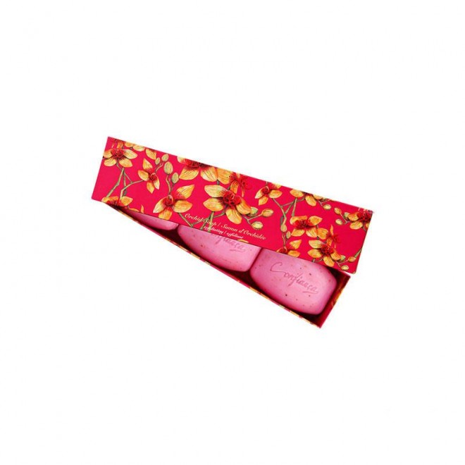Zestaw mydeł Confianca Orchidis Exfolianting Soaps 3X 150 g 