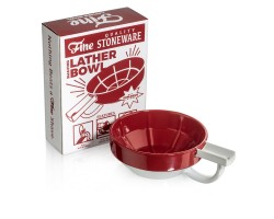 Kubek do golenia Fine Lather Bowl - Red/White
