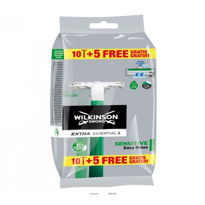 Maszynki do golenia jednorazowe Wilkinson extra 2 sensitive 15szt